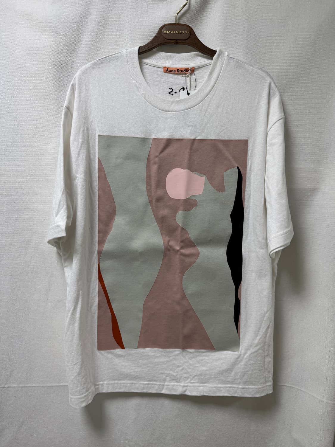 아크네 스튜디오 화이트 프린팅 반팔 티셔츠 S 상품이미지1