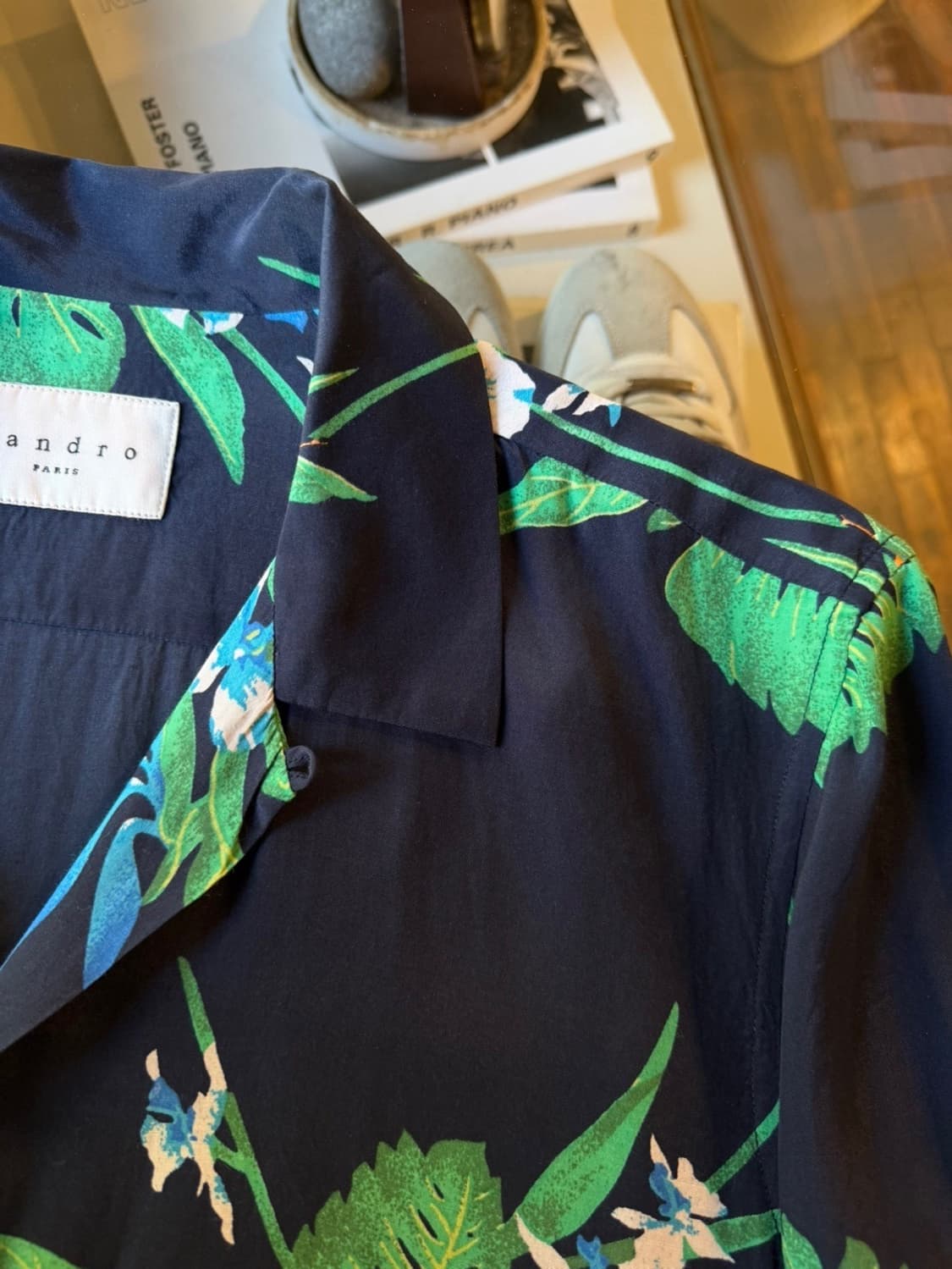 산드로 오픈칼라넥 셔츠 100 상품이미지8