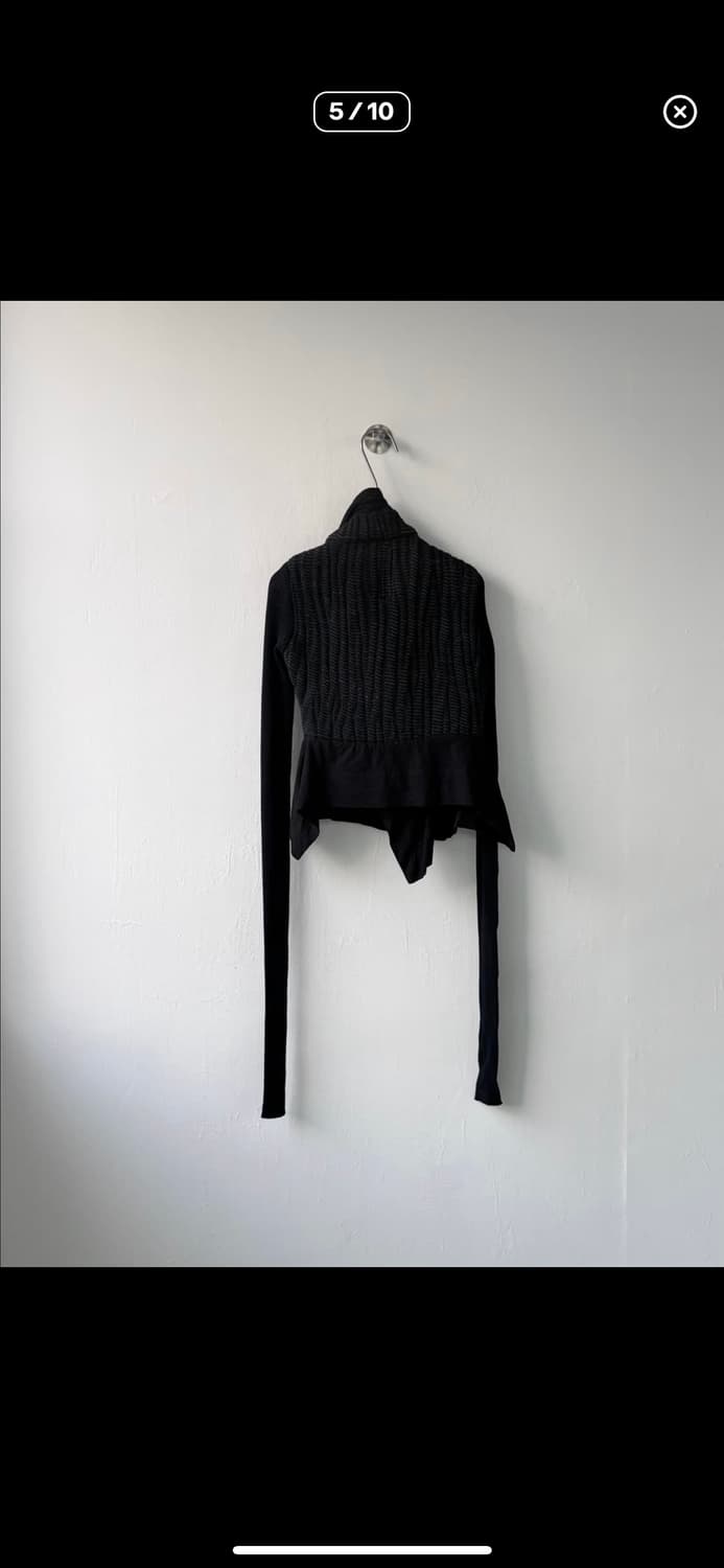 릭오웬스 블랙 다이애거널 라인 메쉬 자켓 상품이미지5