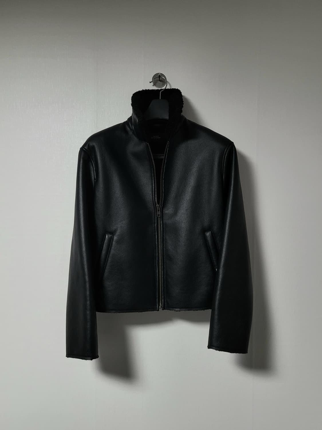 Paccbet faux shearling short jacket 상품이미지2