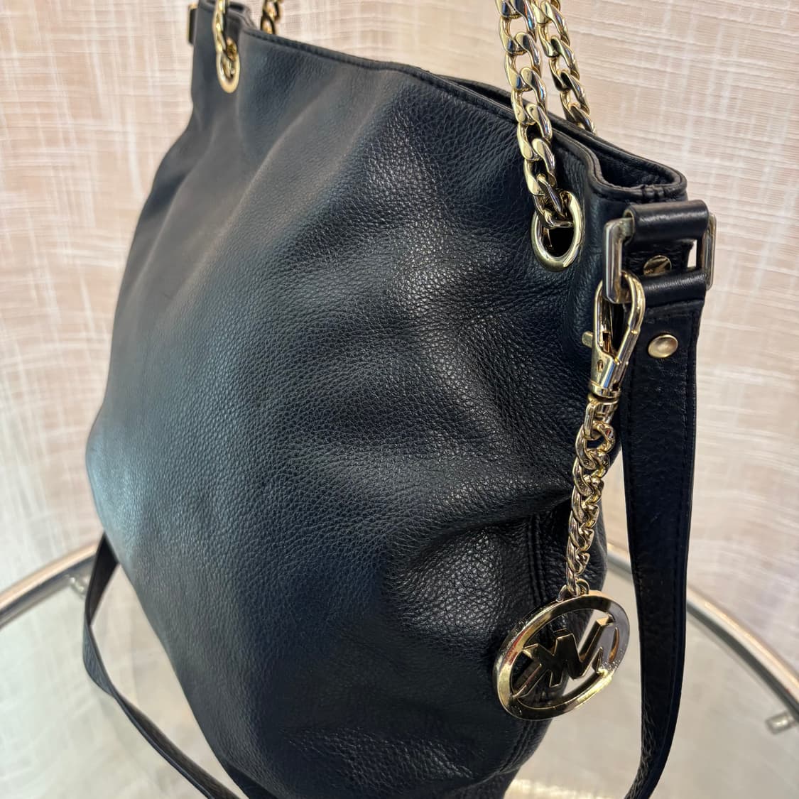 정품 마이클코어스 가죽 토트 숄더백     상품이미지4