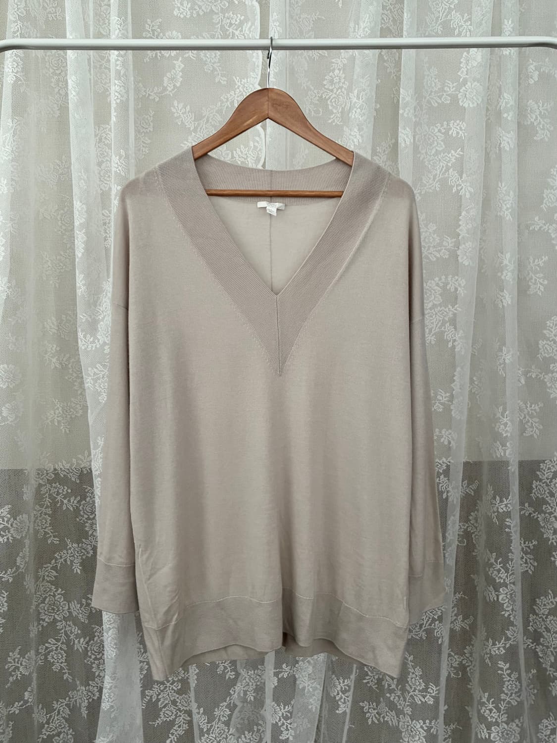 M) 코스 COS 캐시미어 100 브이넥 니트 베이 상품이미지1