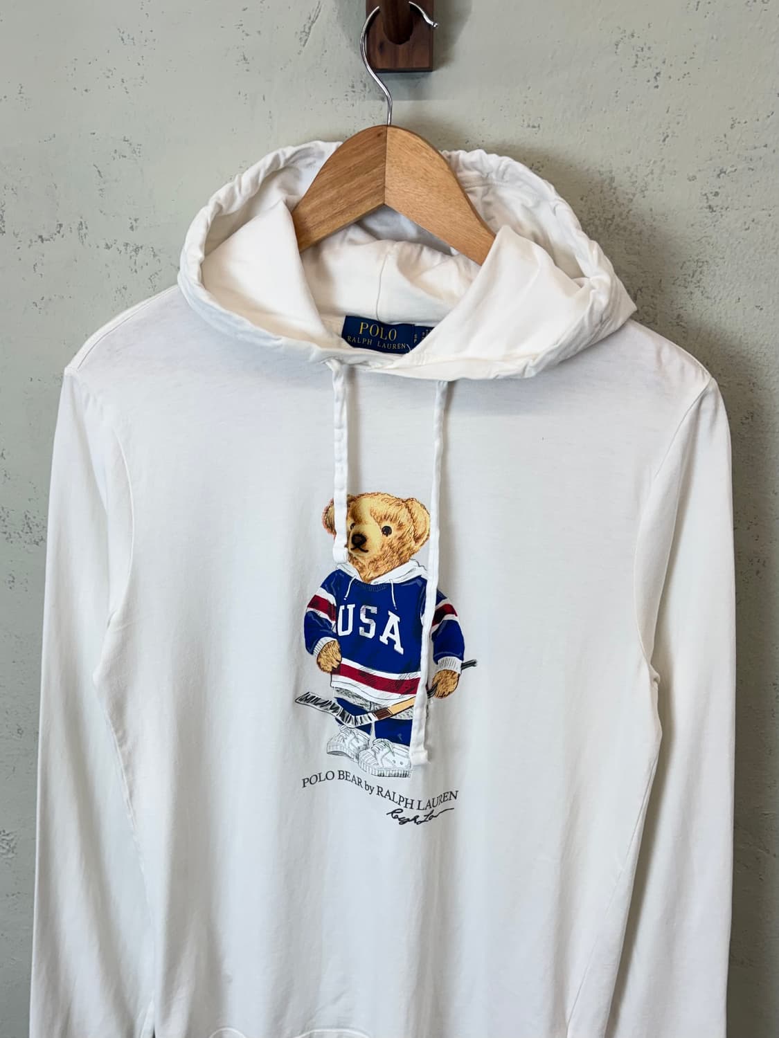 폴로랄프로렌 베어 긴팔 후드티 아이보리 상품이미지4