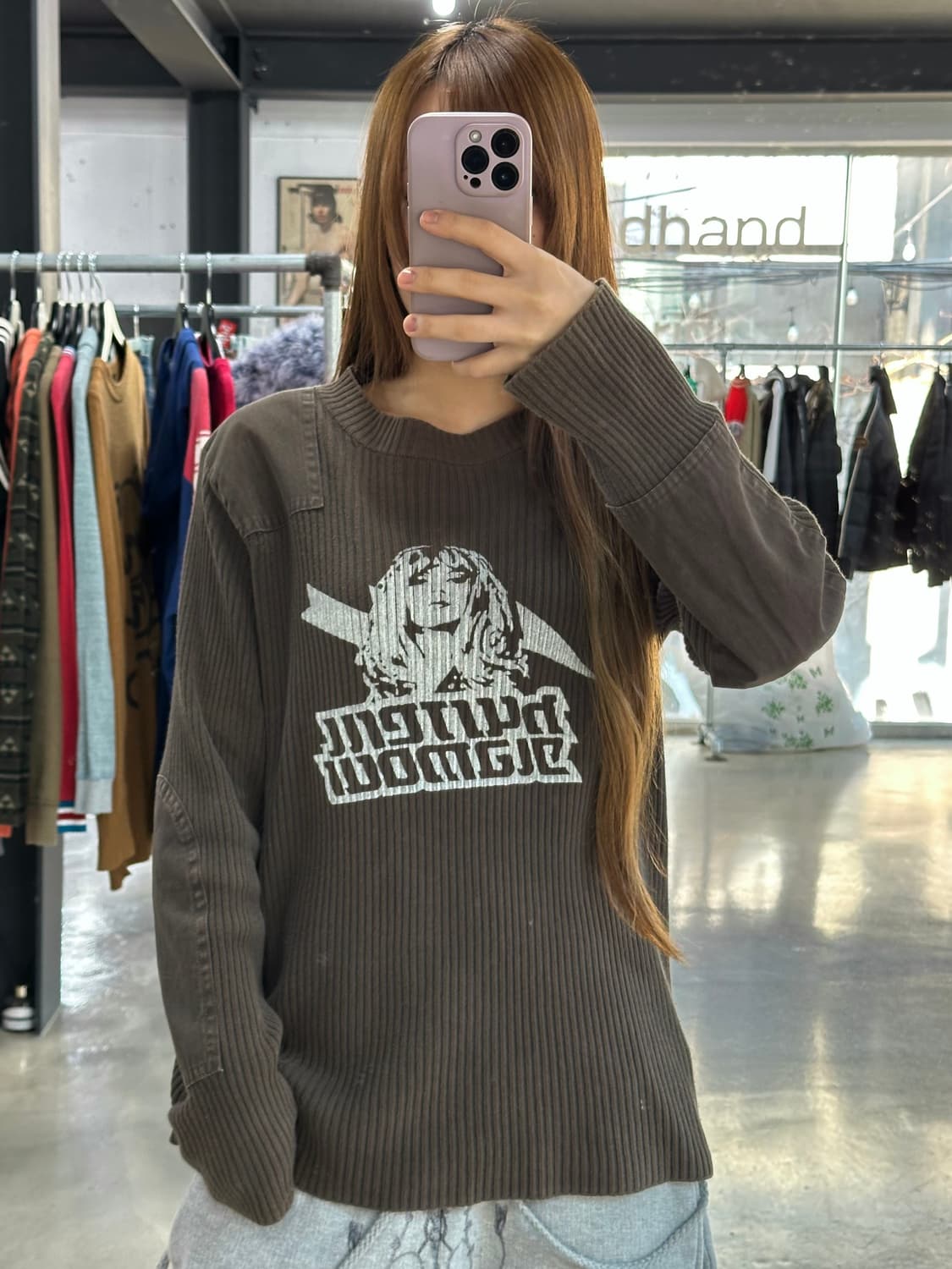  히스테릭글래머 히스걸 골지포켓 코만도 니트 상품이미지1