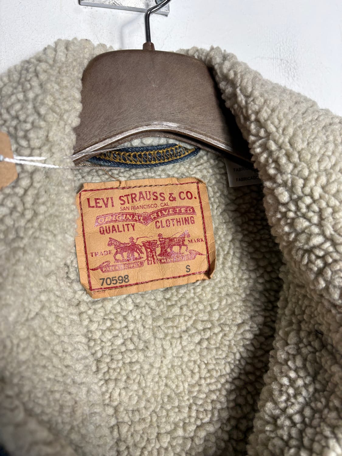 Levis 리바이스 시어링 카라 중청 데님 자켓 상품이미지4