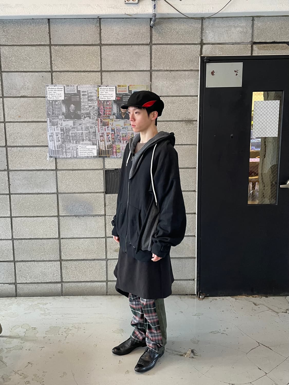 파세타즘 컷아웃 레이어드 후드집업 상품이미지3