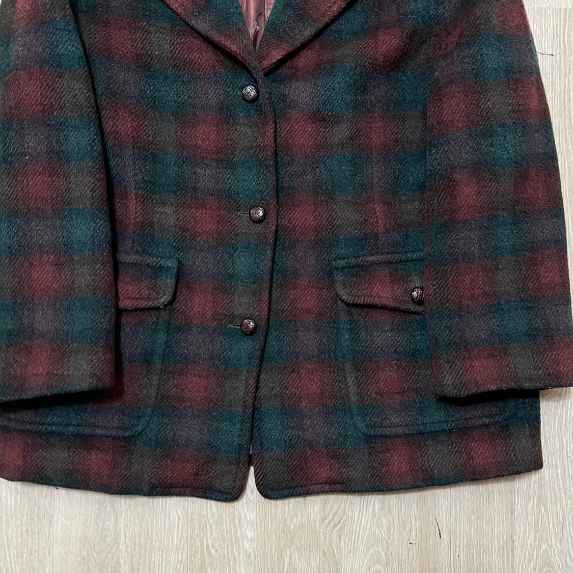 닥스 남성 클래식 타탄체크 모직 자켓 XL/105  상품이미지3