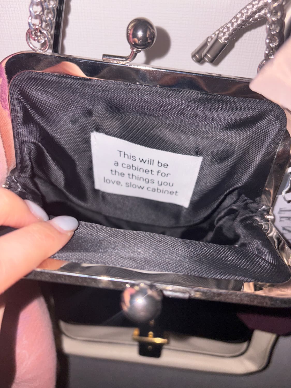 슬로우캐비닛 slow cabinet 트위드 크로스백 상품이미지2