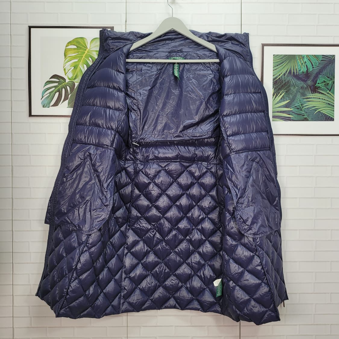 랄프로렌 다운 퀄팅 경량 롱패딩 자켓 M사이즈 상태최상 상품이미지5