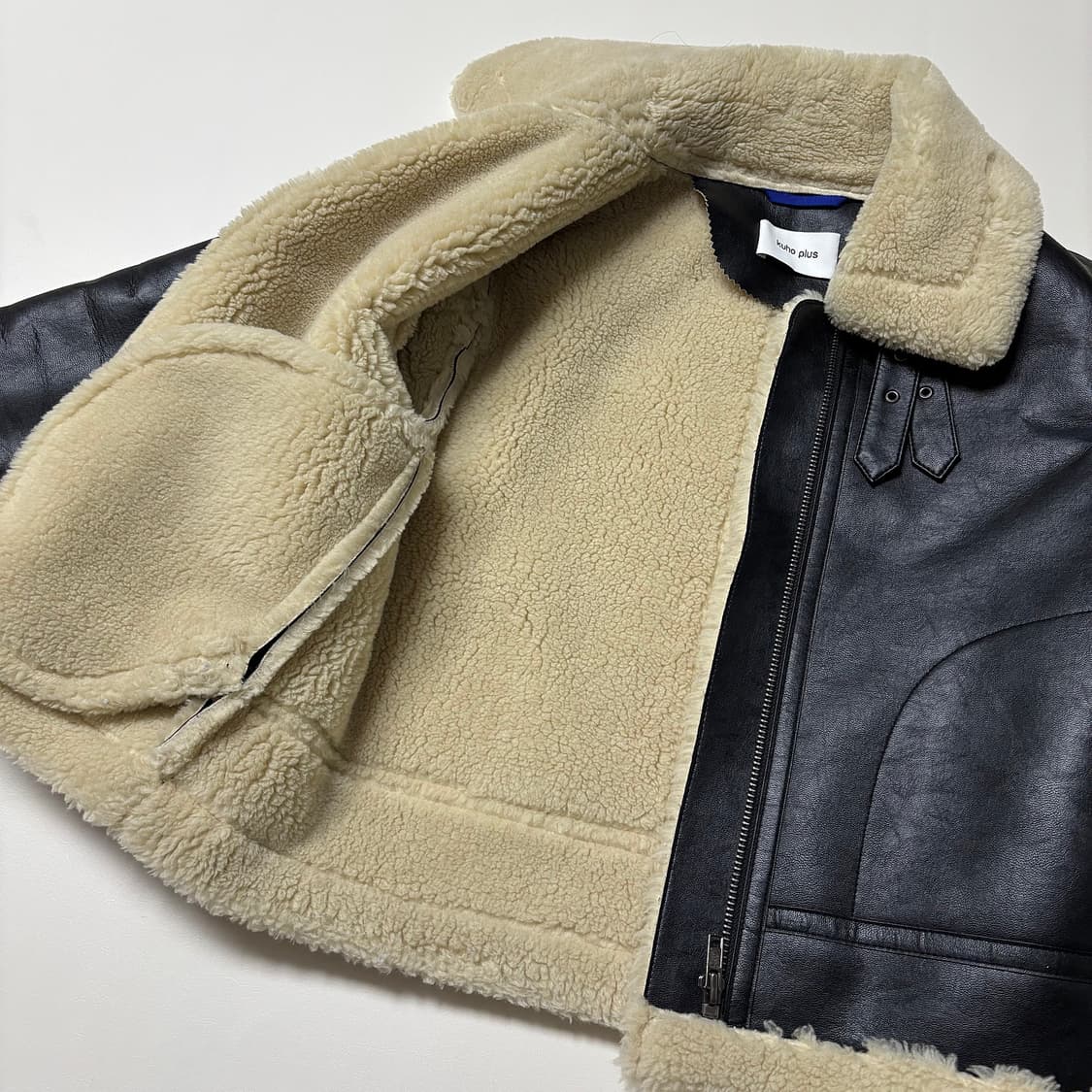 구호플러스 22 시어링 레더 무스탕 상품이미지5