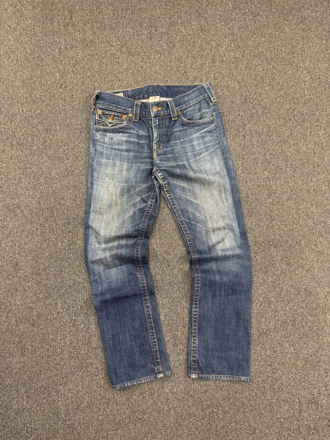 32)트루릴리전 빈티지 y2k 워싱 데님 팬츠 상품이미지3