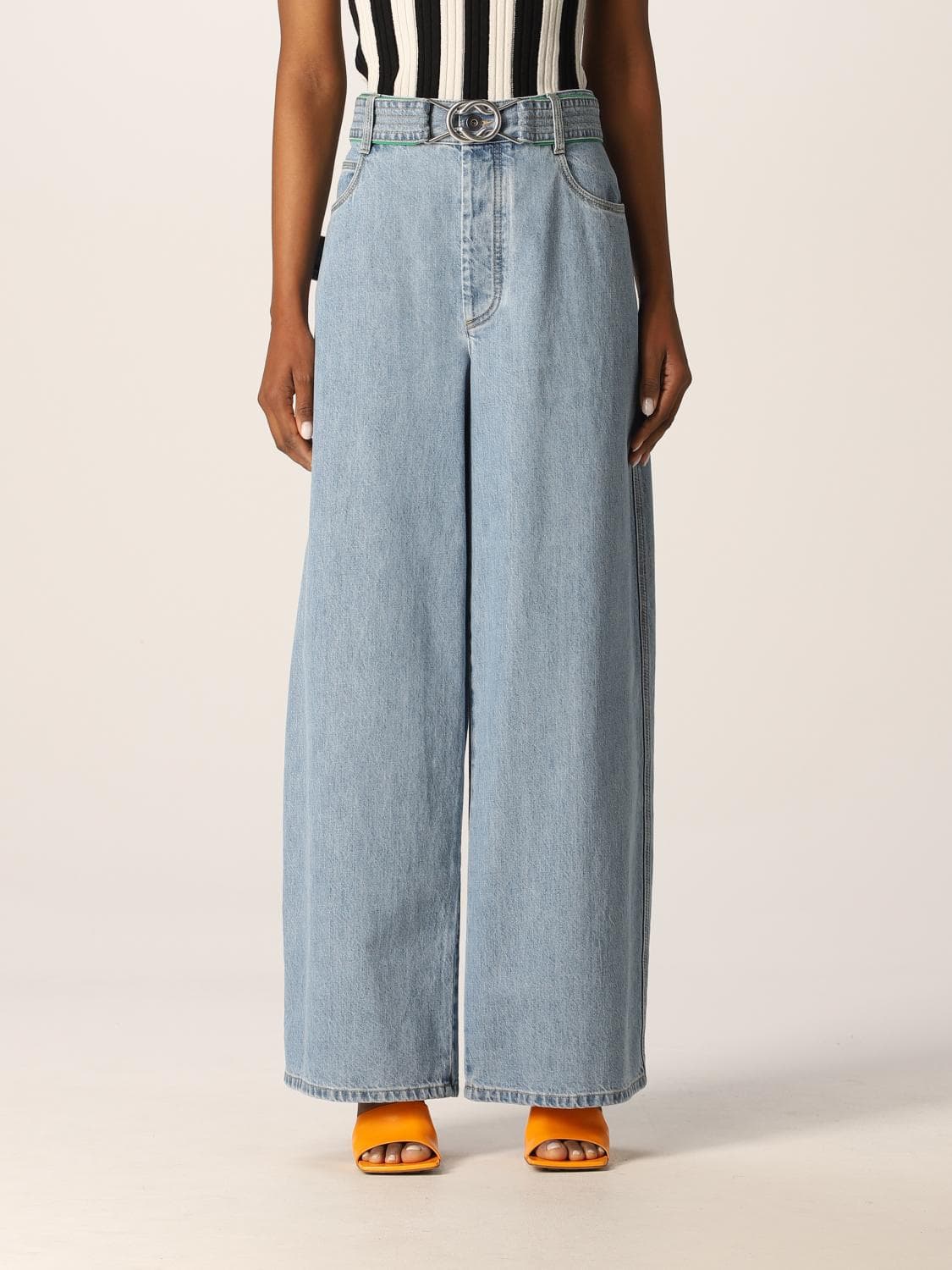 보테가 베네타 와이드 데님 팸츠 상품이미지1