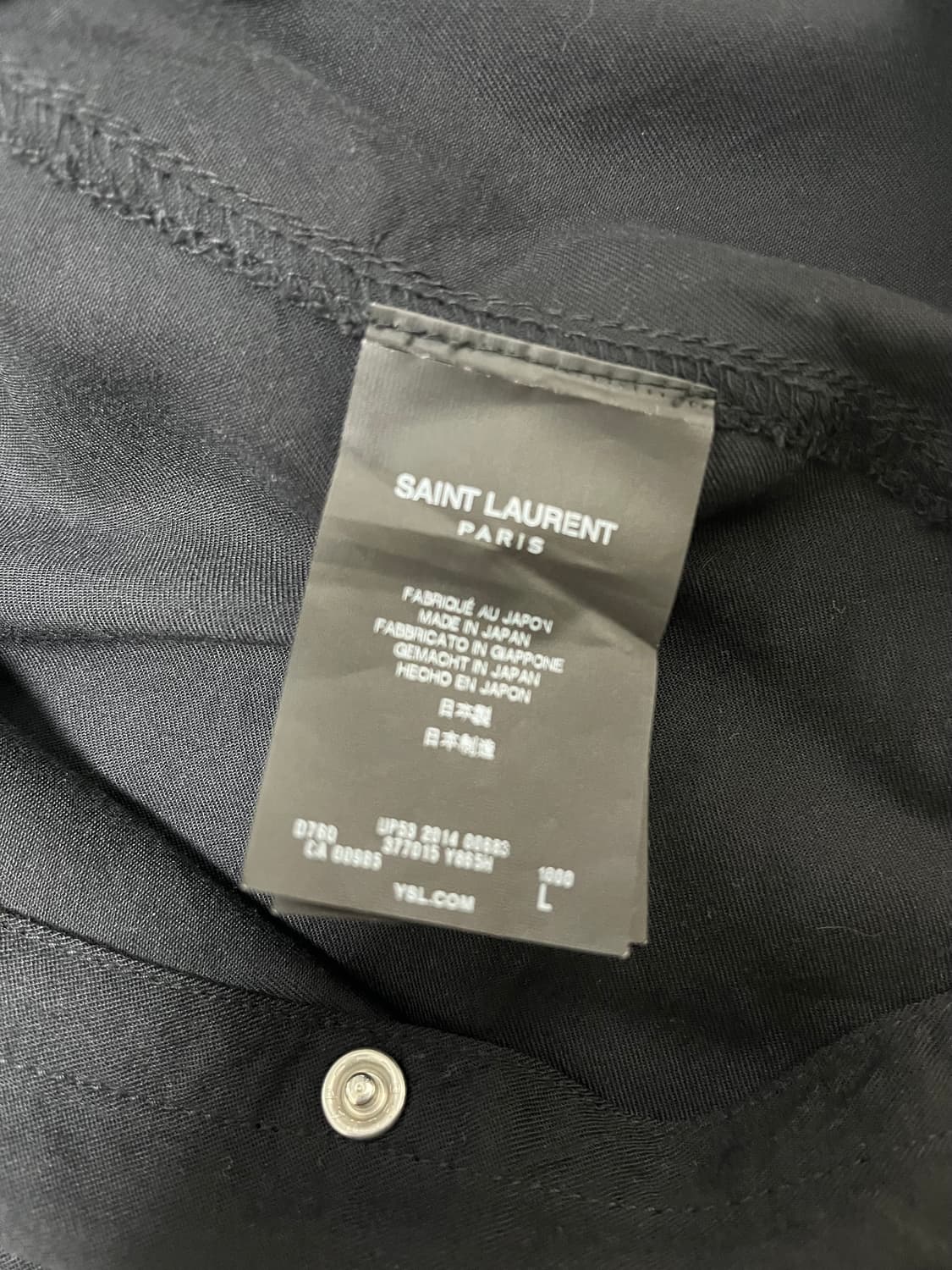 생로랑 / 스터드 웨스턴 셔츠 / 블랙 / 사이즈 L 상품이미지9