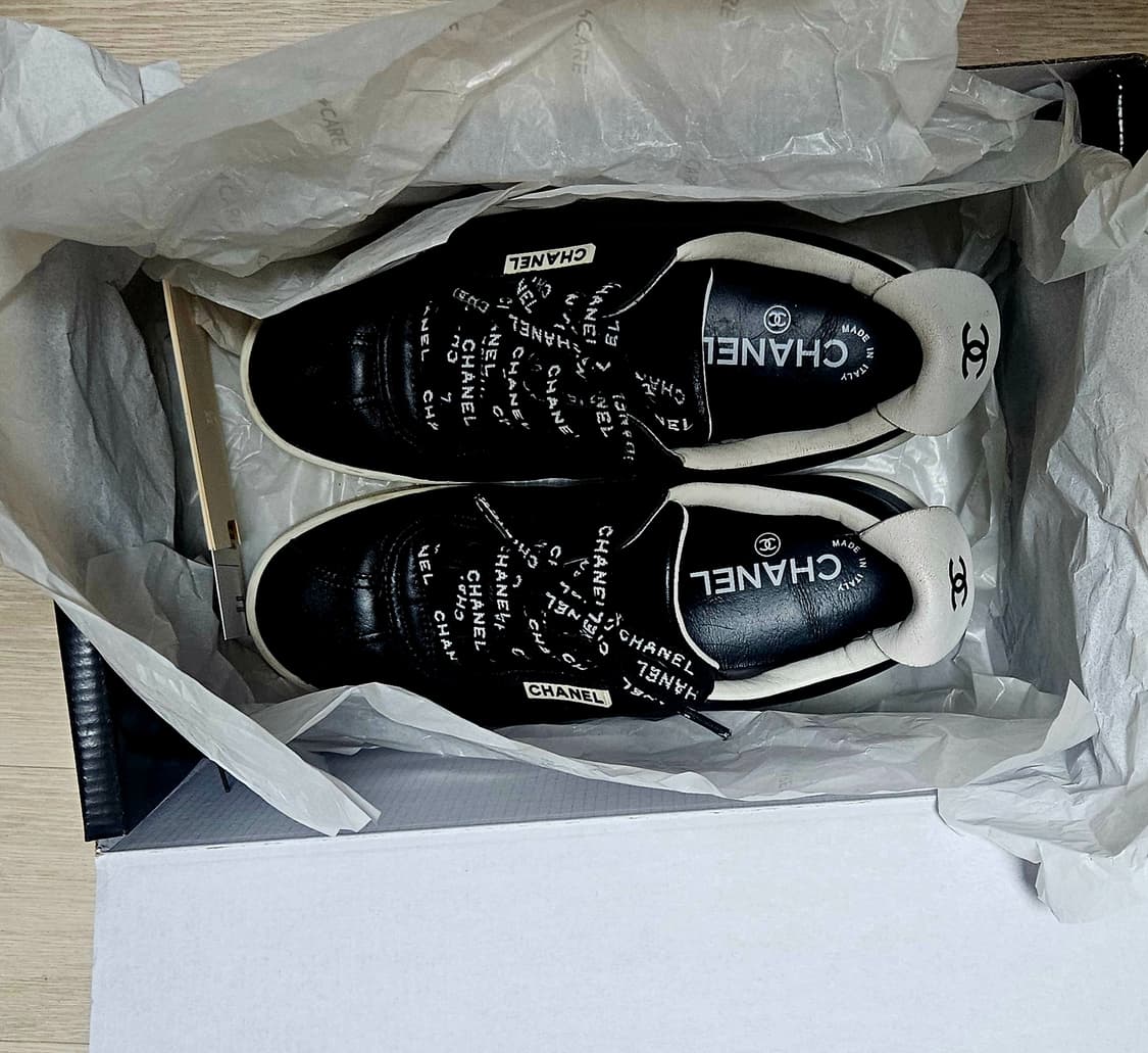 백화점판 샤넬 스니커즈 37 정품 상품이미지3