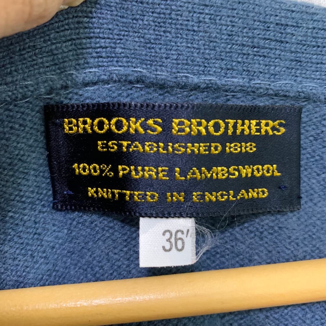 브룩스 브라더스 빈티지 블루 가디건 36 사이즈 상품이미지3
