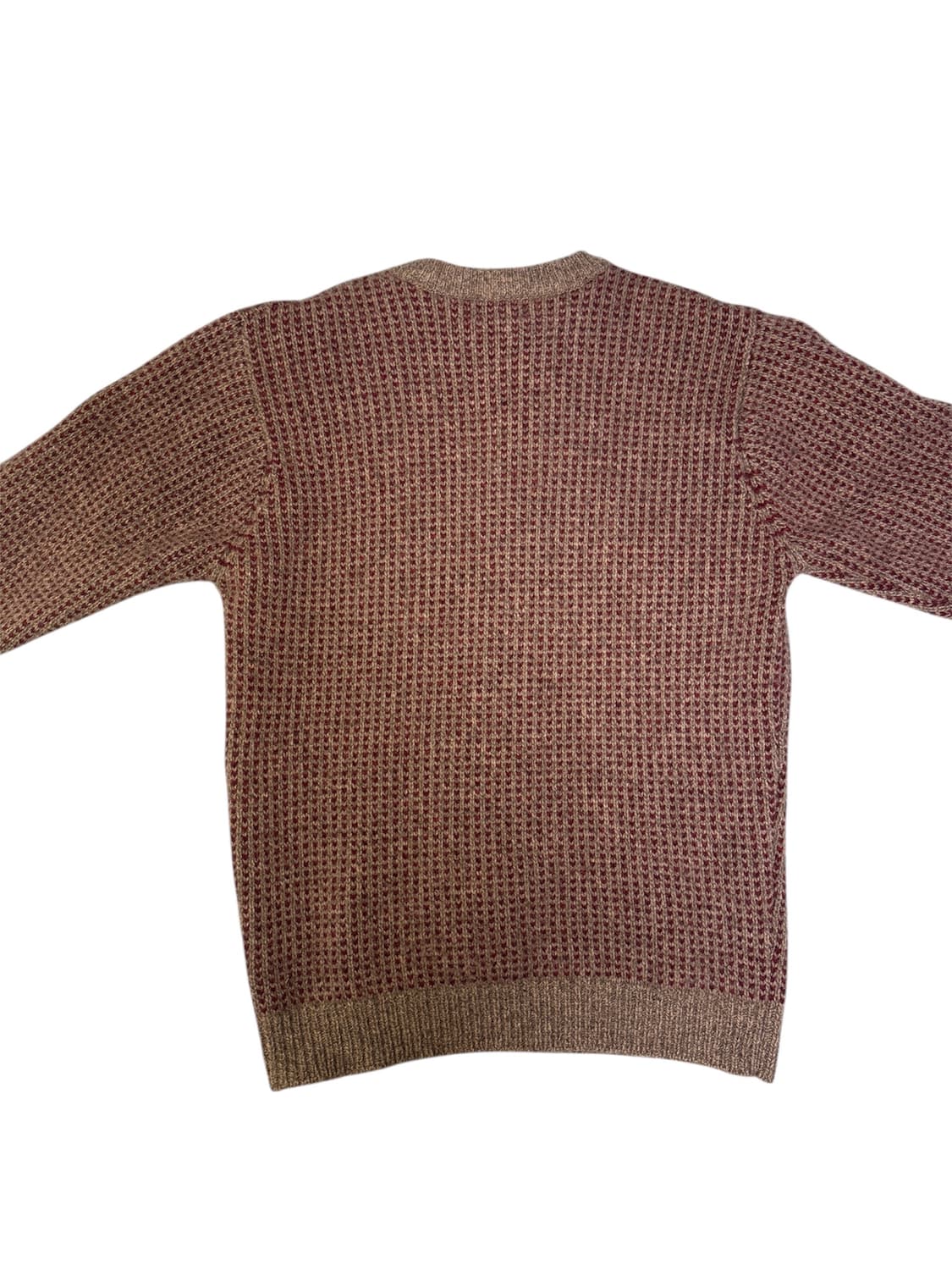 빈티지 엘엘빈 LLBean 램스울 버드아이 니트 브라운 M 상품이미지3