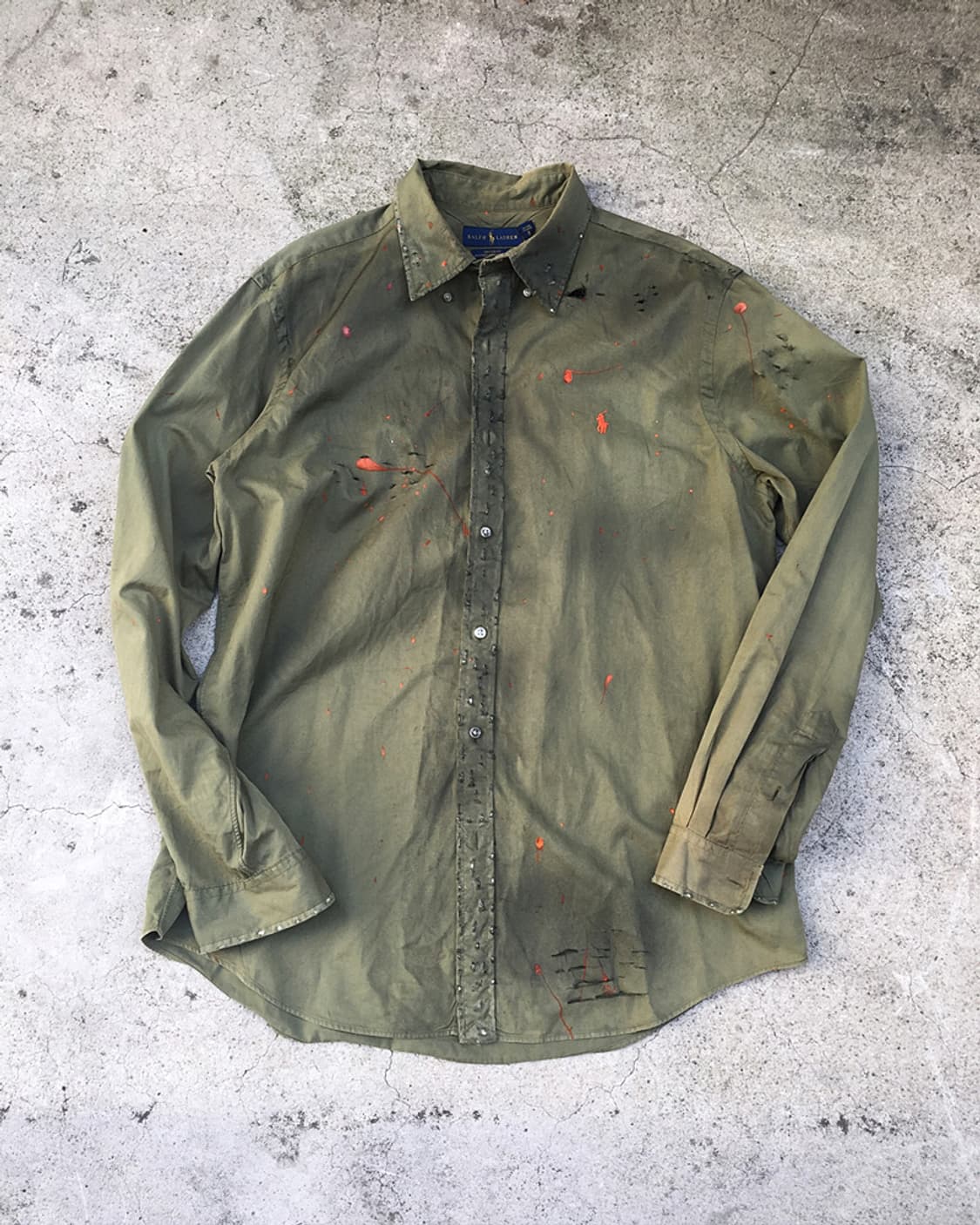 POLO RALPH LAUREN PAINT SPLASH SHIRT 상품이미지1