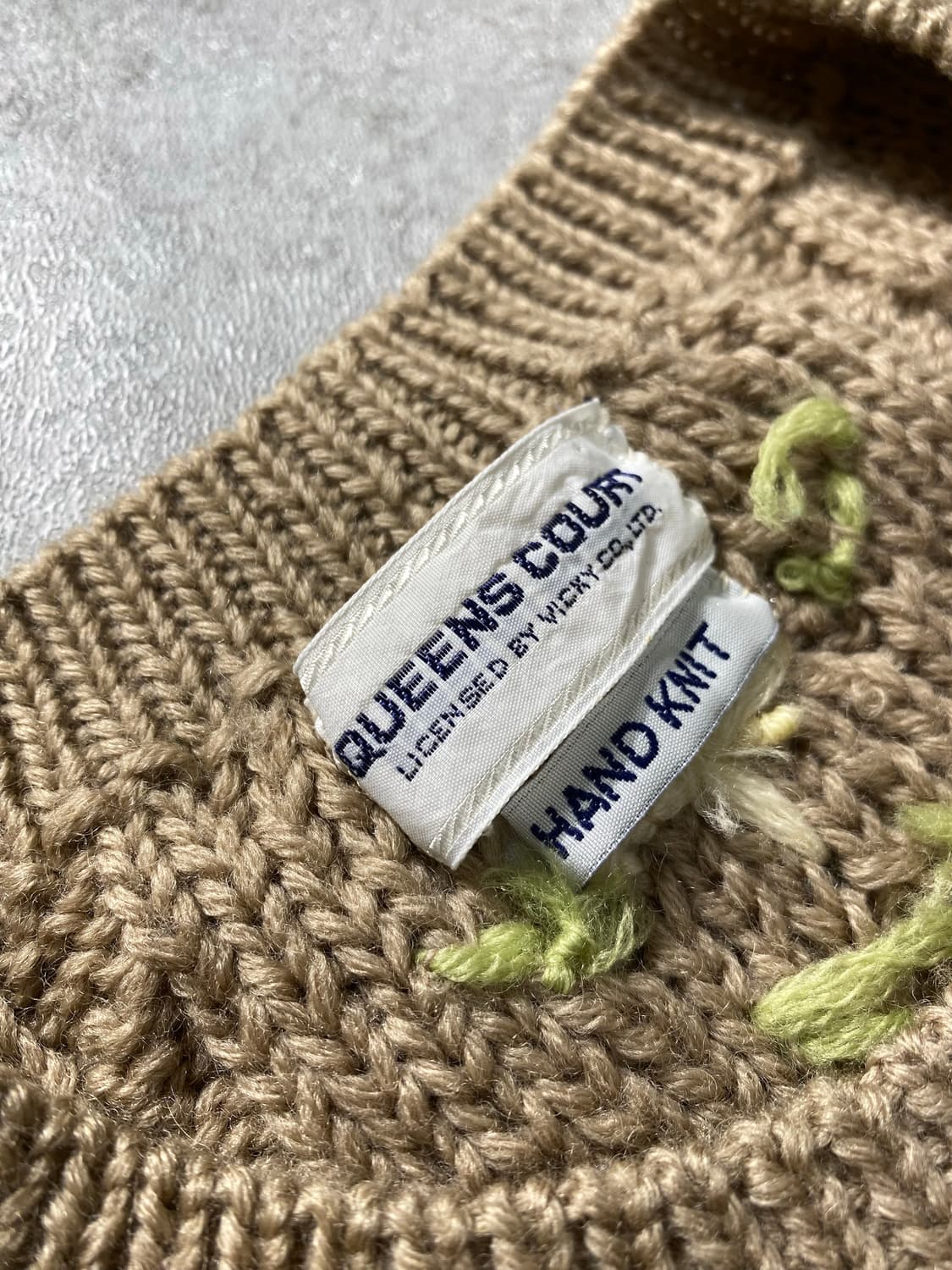 [L] QUEENS COURT 플라워 패턴 울 핸드니트 상품이미지6