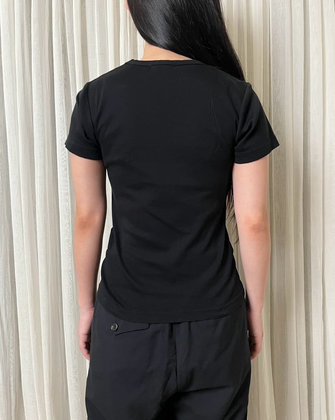 꼼데가르송 벨벳 패치 티셔츠 comme des garcons 상품이미지2