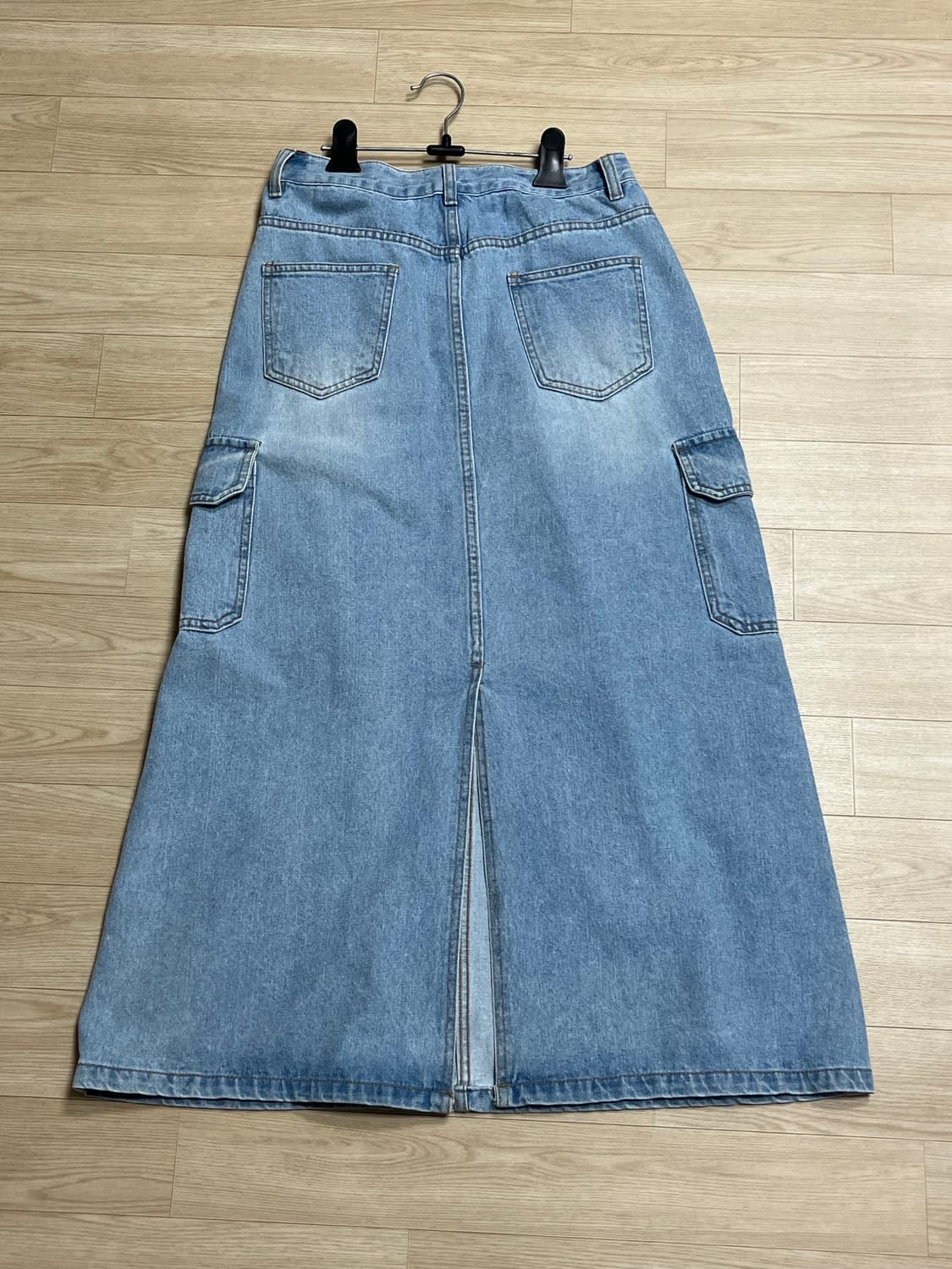 m) 유이니 카고데님롱스커트 상품이미지2