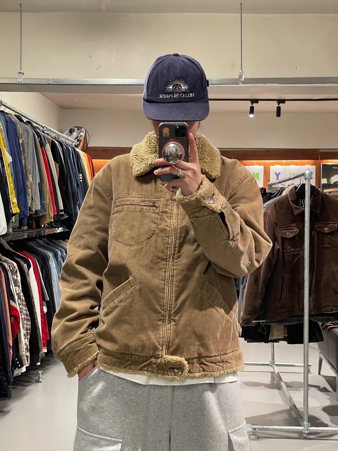 빈티지 코듀로이 쉐르파 자켓   상품이미지1