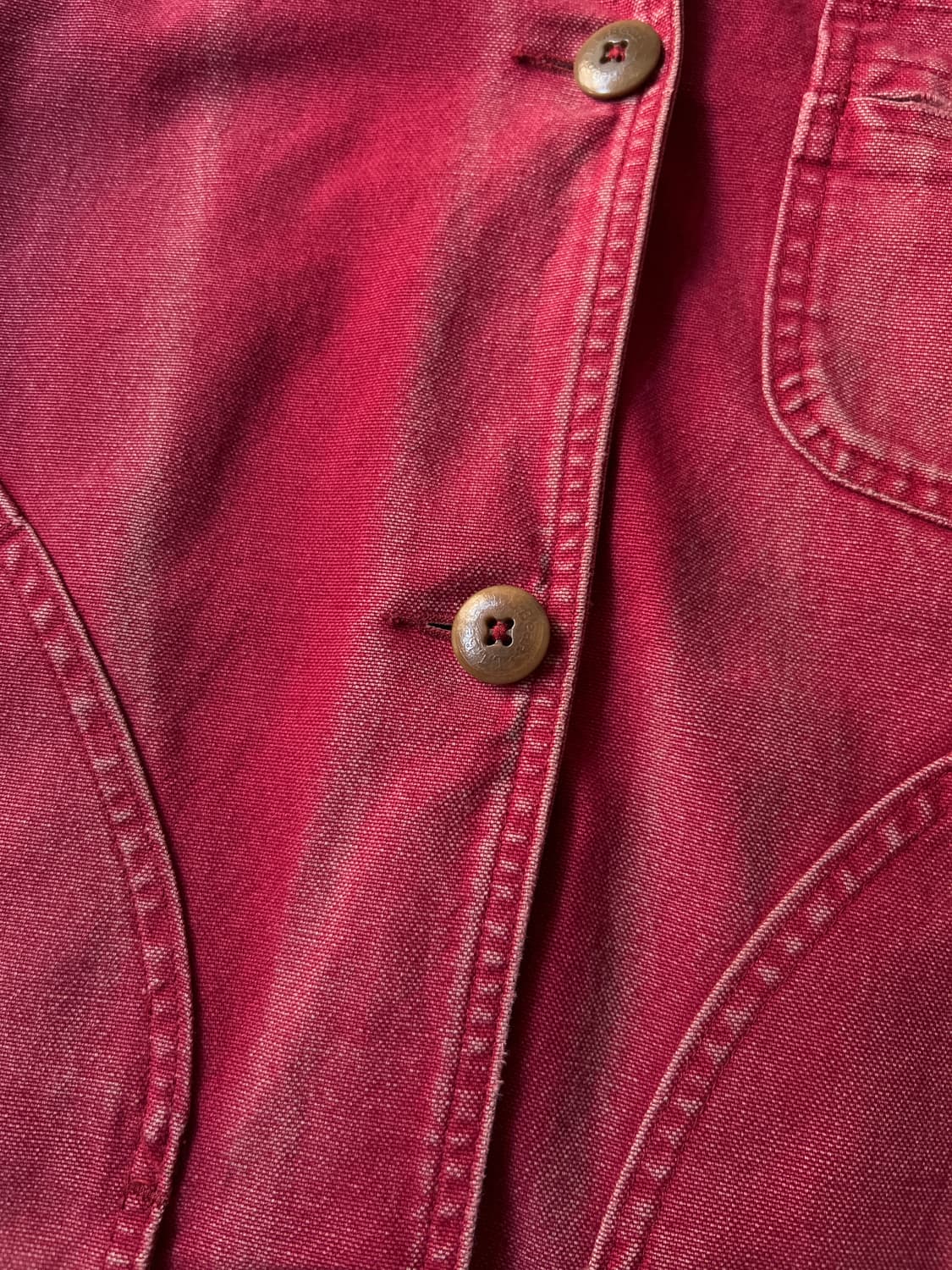 [S]90's 엘엘빈 Made in USA 빈티지 페이딩 캔버스 헌팅자켓 상품이미지4