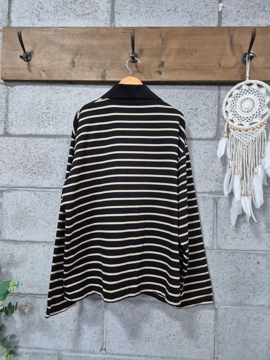  COS 릴랙스 박시 스트라이프 롱슬리브 폴로셔츠 상품이미지8