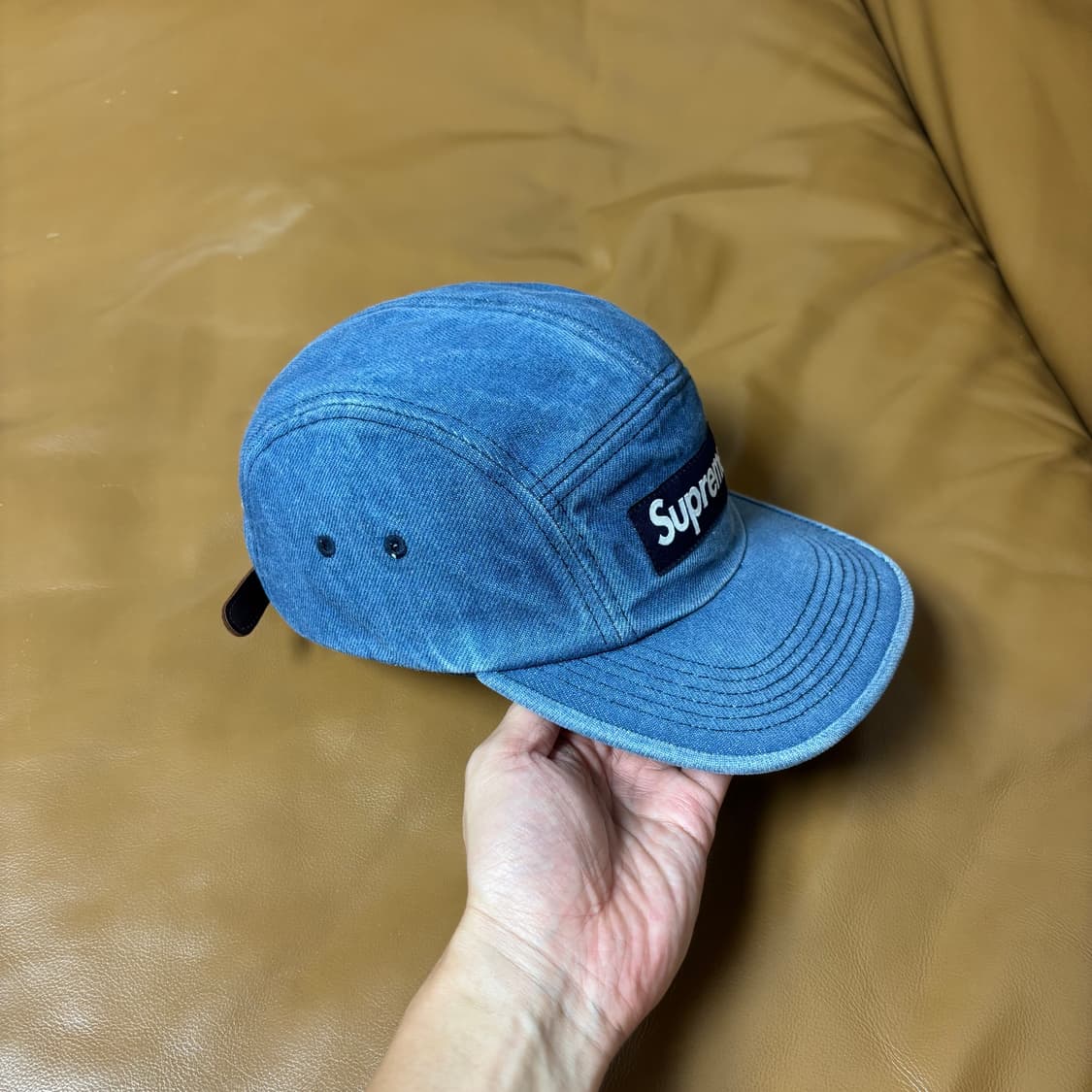 Supreme 슈프림 데님 캠프캡 모자 (Washed Denim) 상품이미지3