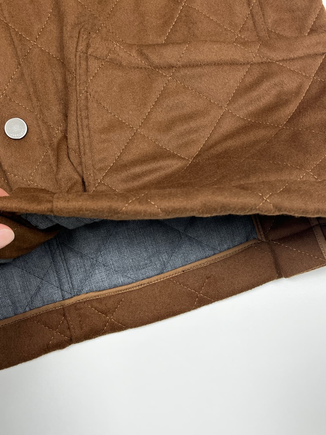 콜롬보 캐시미어 100% 패딩조끼 56(국내105) 상품이미지7