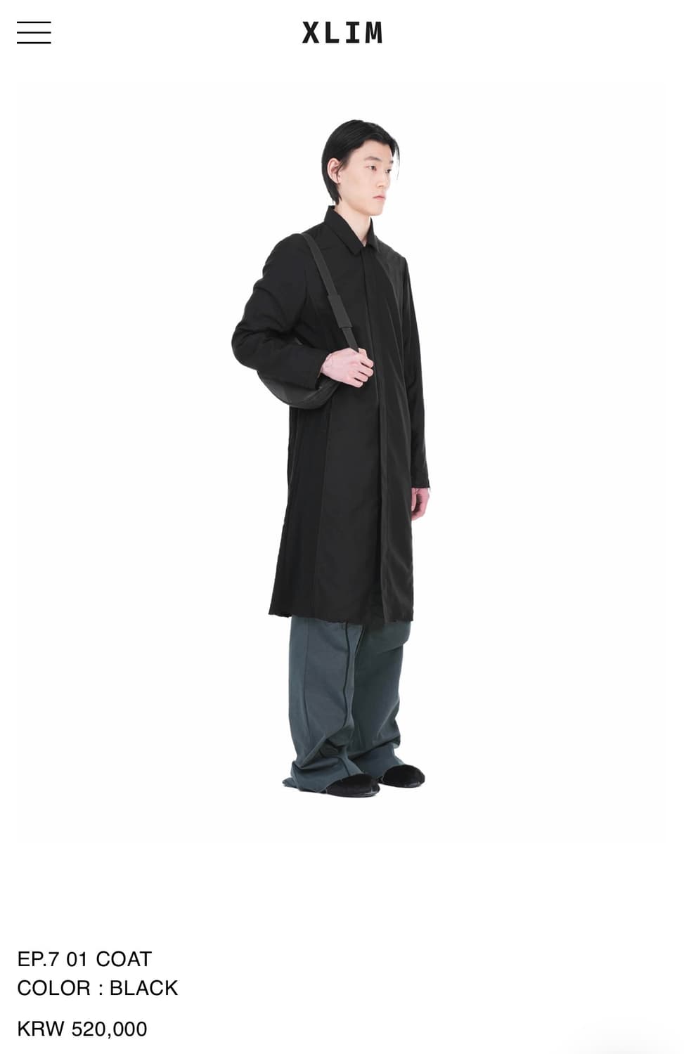 엑슬림 EP.7 코트 블랙 상품이미지2