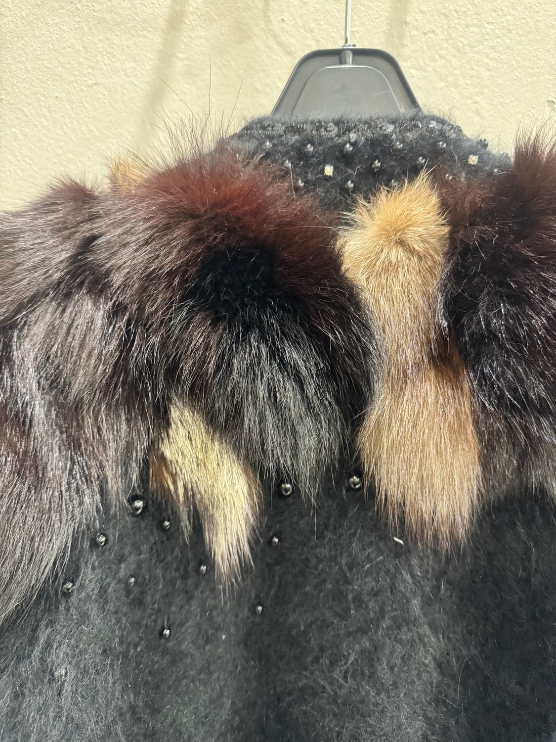 japan vintage fur콤비 앙고라 가디건 상품이미지9