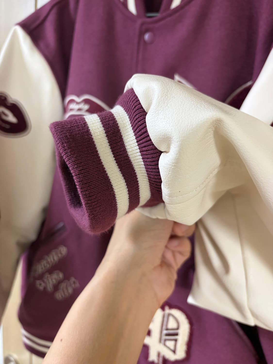 위캔더스 플레이보이 wkndrs 바시티 자켓 L 새제품 상품이미지4