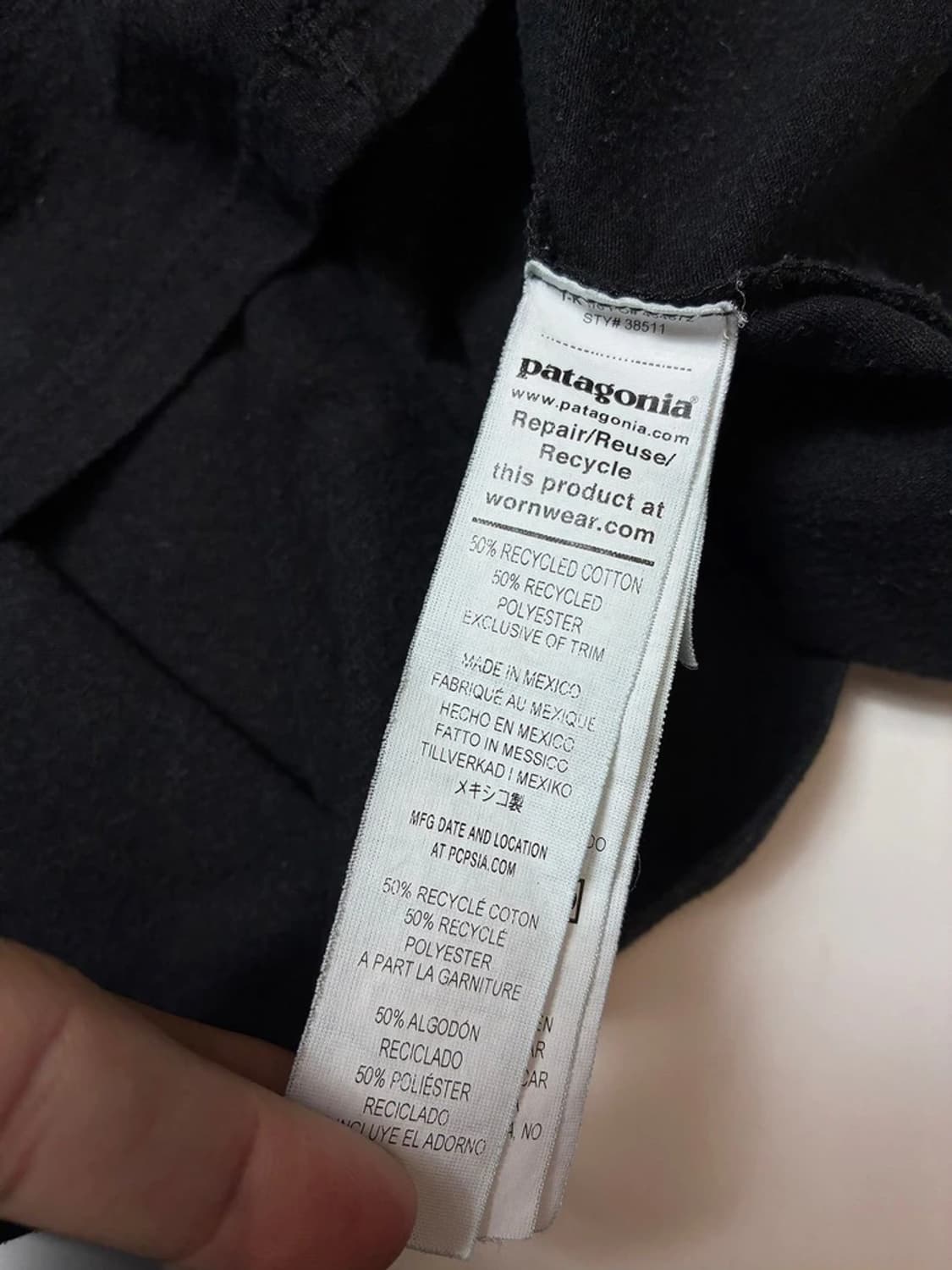 파타고니아 라인 로고 릿지 포켓 반팔 티셔츠 PN9126 상품이미지8