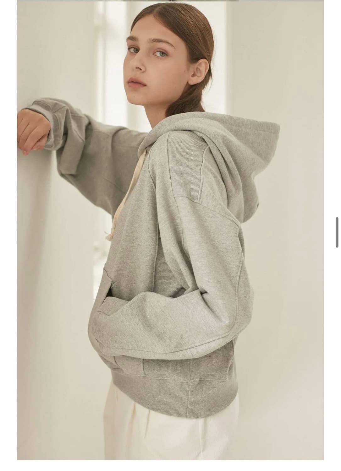 논로컬 후드 (네이비, 그레이)  상품이미지2