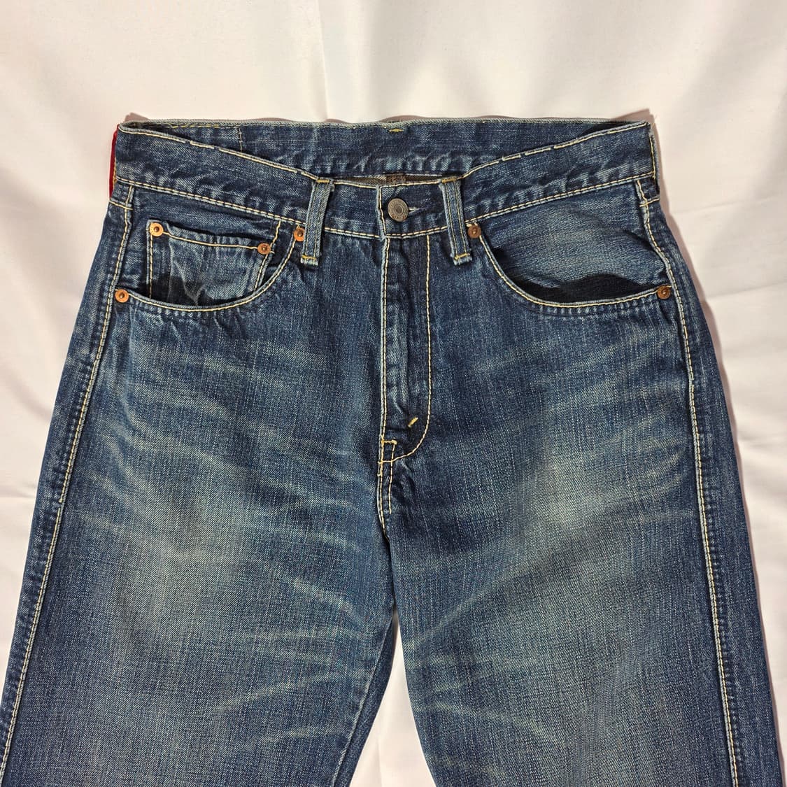 [W32L33]00s 리바이스 Red Loop 새들스티치 510 데님팬츠 상품이미지2
