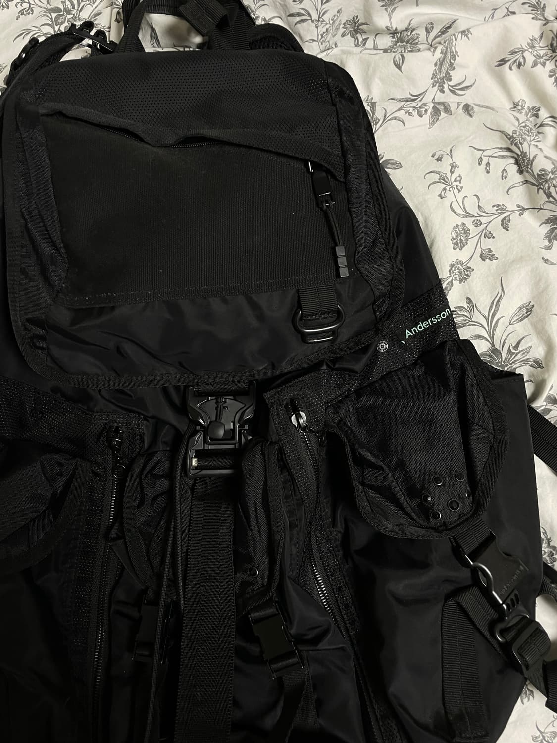 앤더슨벨 (에센셜) 유니섹스 아즈텍 백팩 블랙 상품이미지5