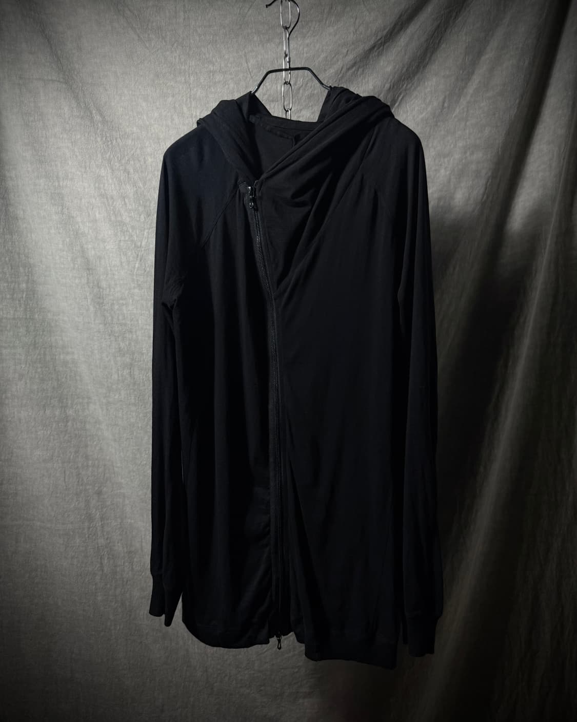 JULIUS Asymmetric Long Hoodie Zip-Up 상품이미지1