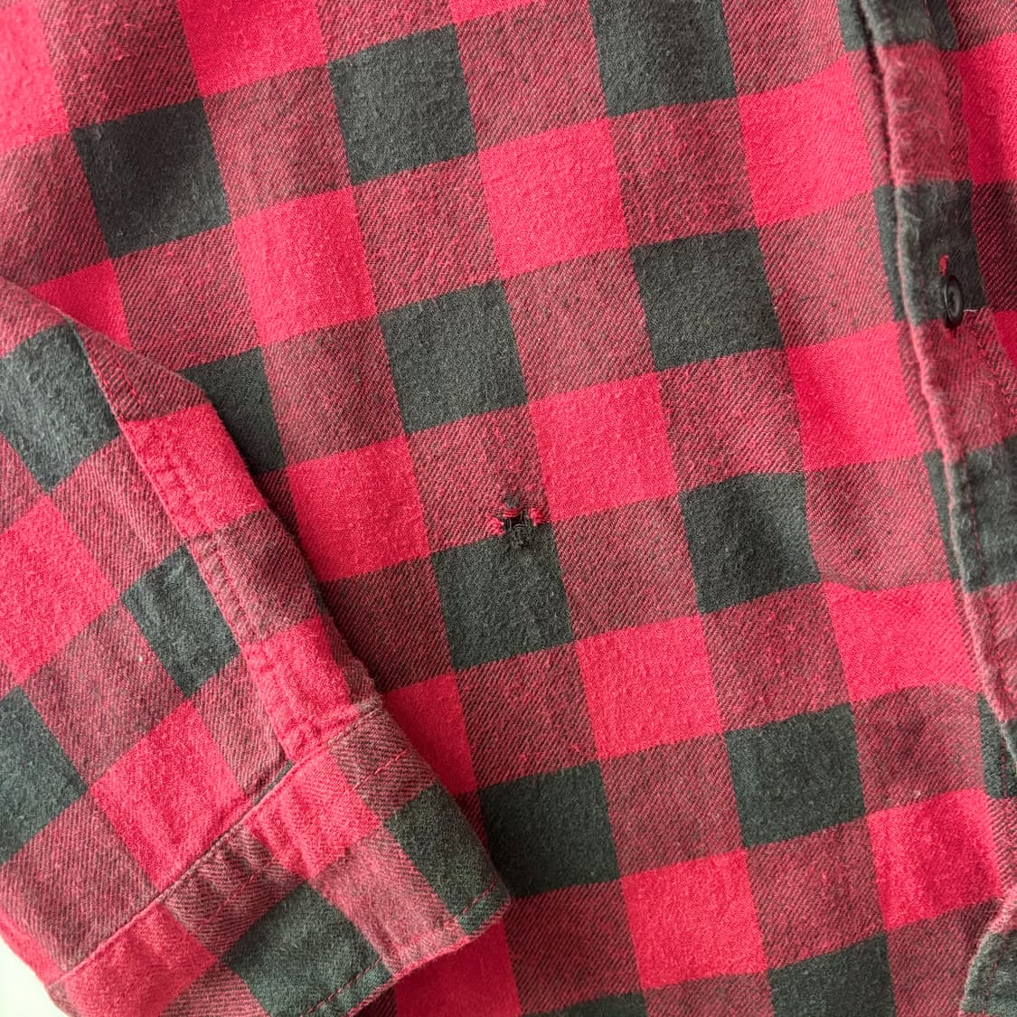 빈티지 버팔로 체크 플란넬 워크 셔츠 상품이미지2