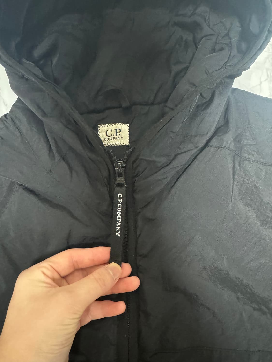 C.P. Company  플랫 나일론 바람막이 후드 자켓 두꺼움 상품이미지5