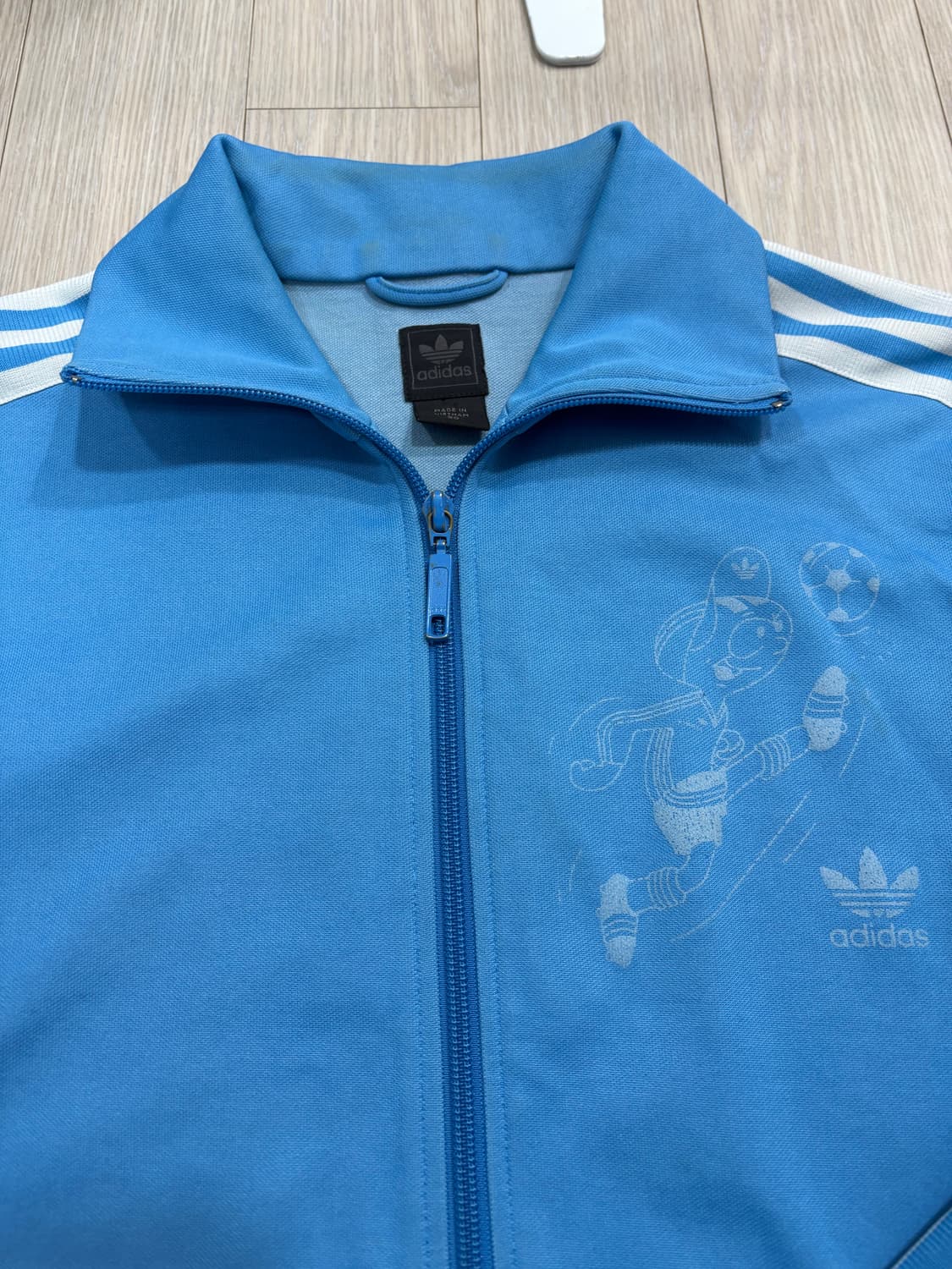 아디다스 파이어버드 스포티 트랙탑 져지 스카이블루 상품이미지6