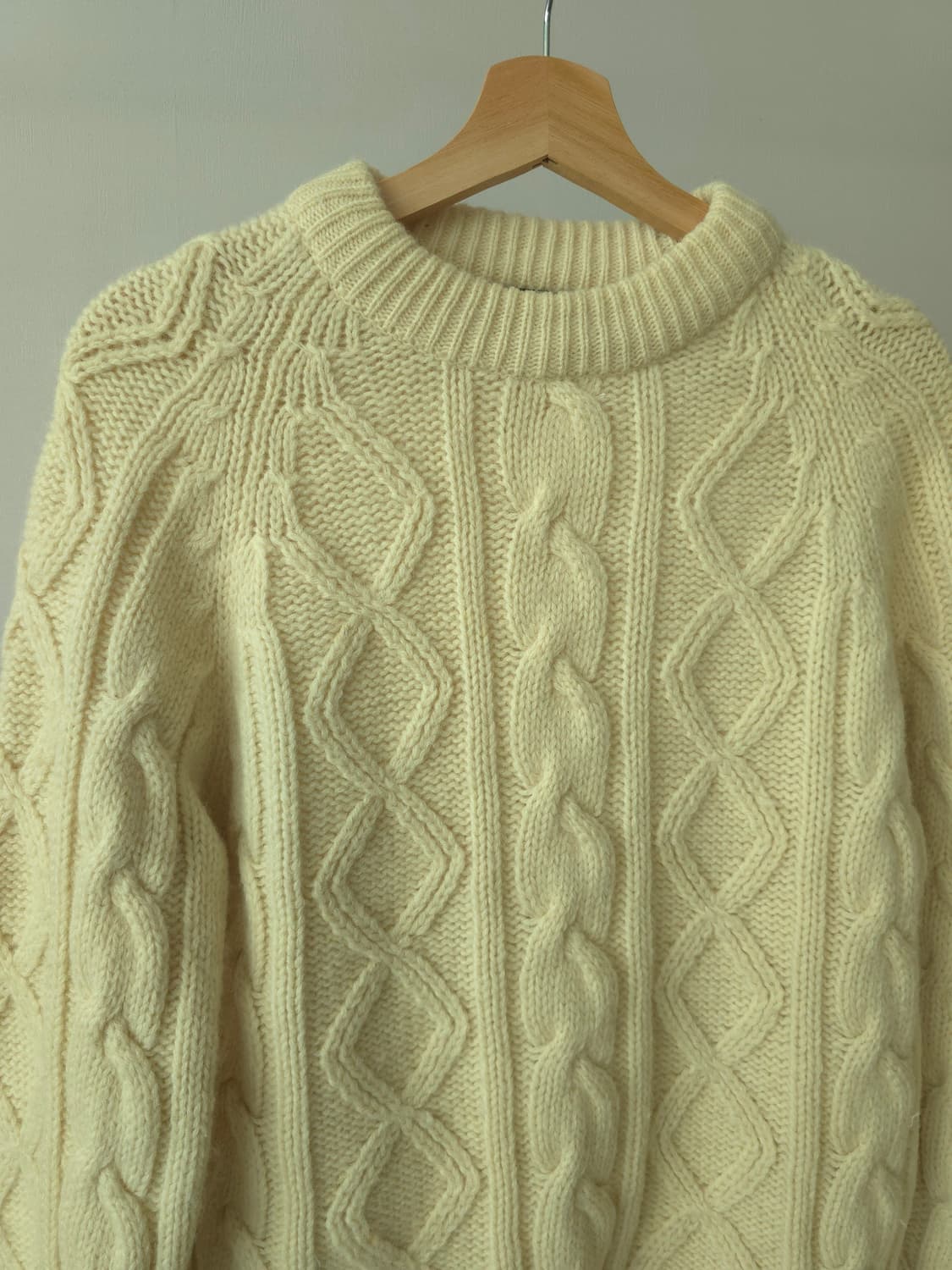 Giovanni 울100% 케이블 니트 상품이미지1