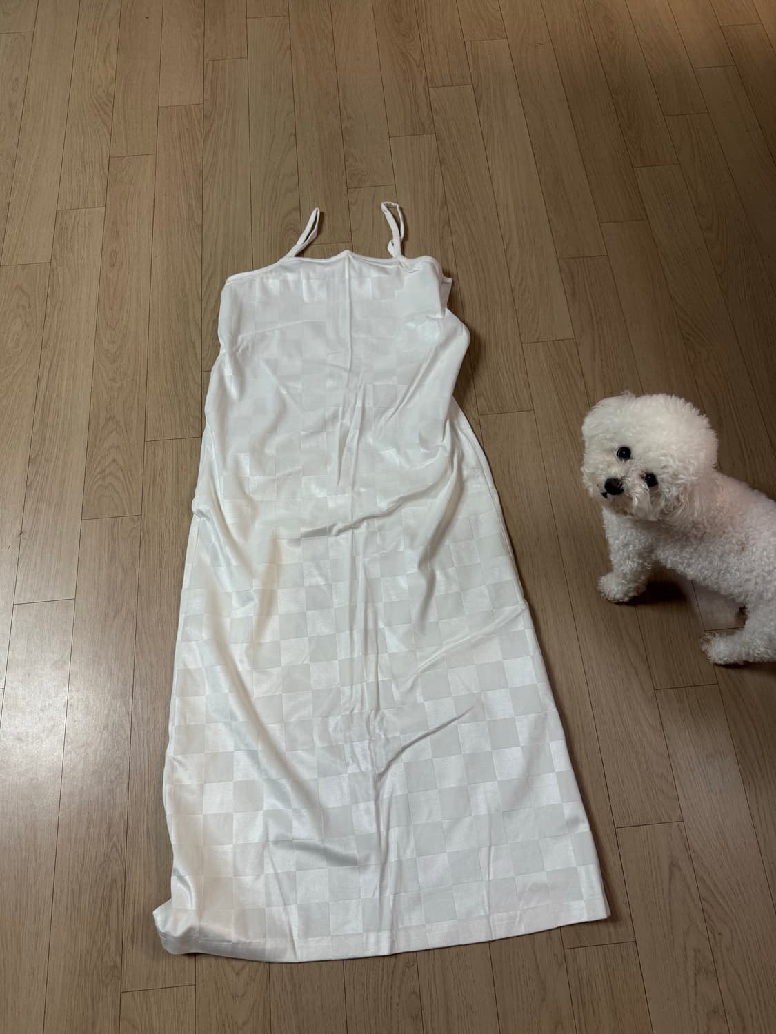 벨벳 체크 원피스 새상품  상품이미지1