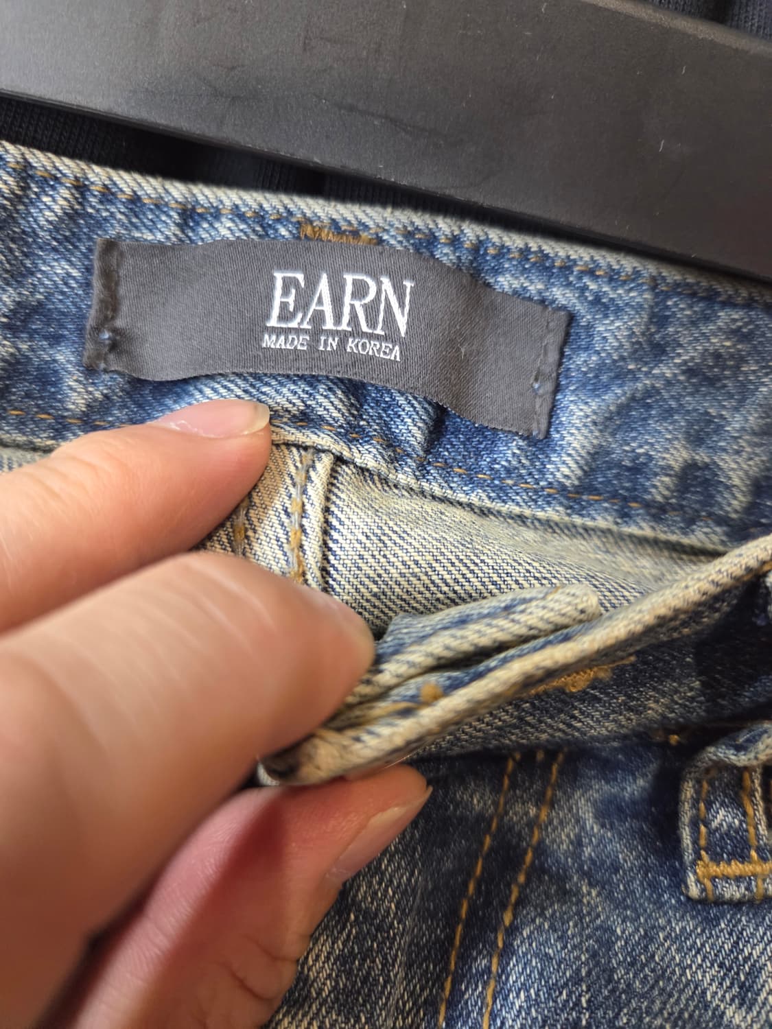 Earn 더블니 데님팬츠 s 상품이미지3