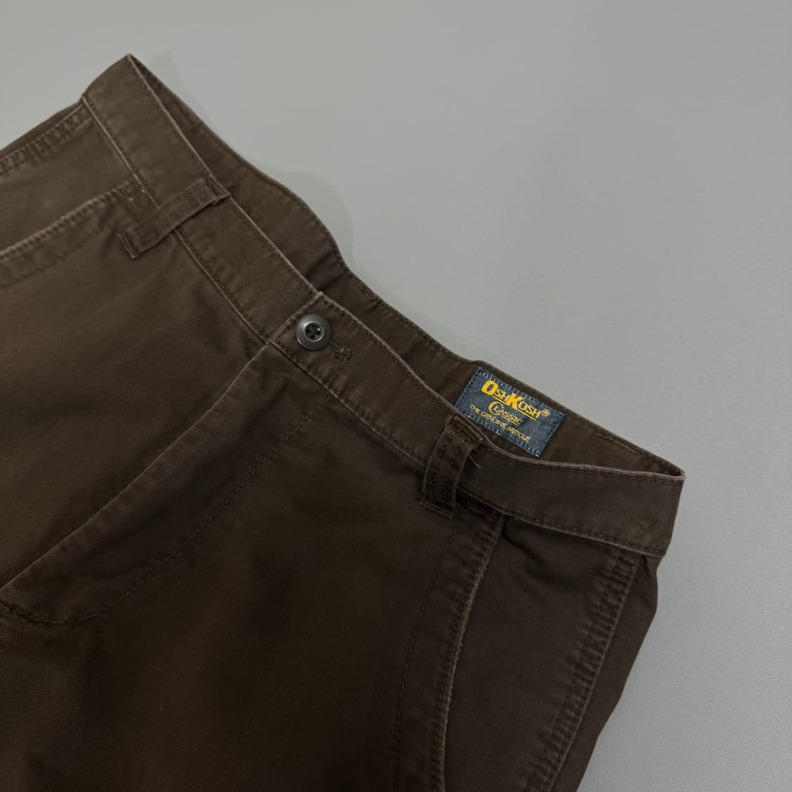 오시코시(OSHKOSH) 브라운컬러 코튼 포켓 카고 팬츠 상품이미지3
