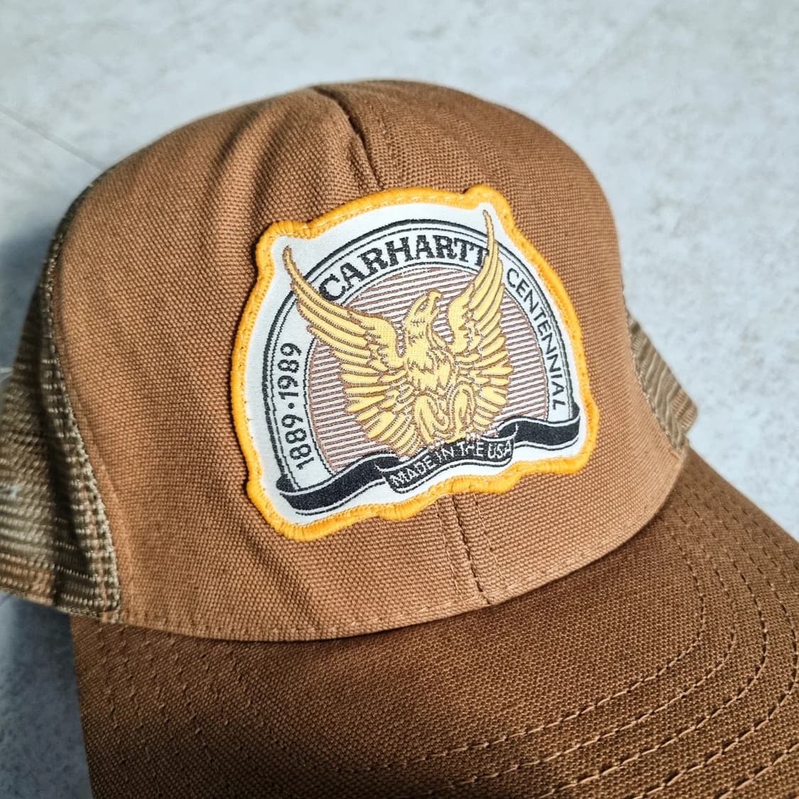 80s USA 칼하트 100주년 기념 트럭커 캡[Dead Stock] 상품이미지2