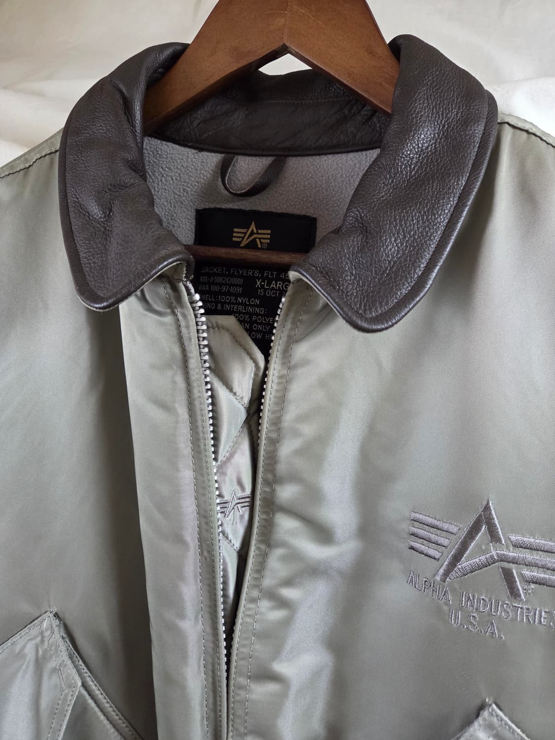 알파인더스트리 CWU-45P 플라이트 ma-1 봄버 자켓 상품이미지8