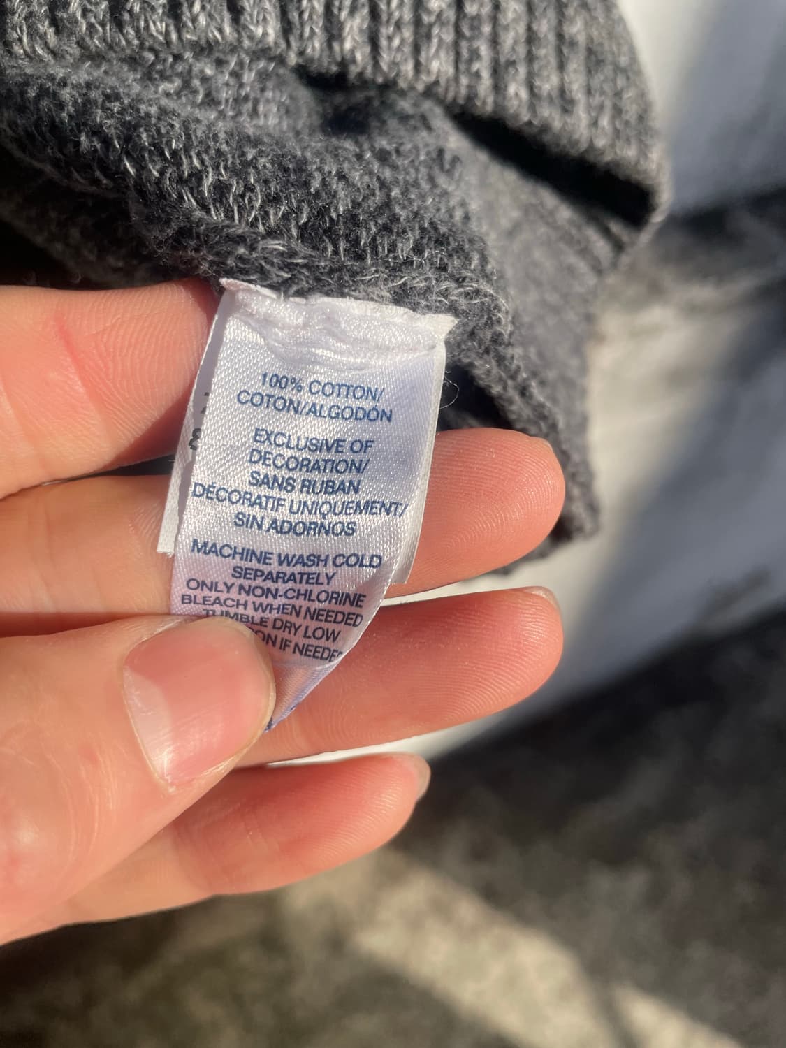 Polo Chaps gray henley neck knit 상품이미지8