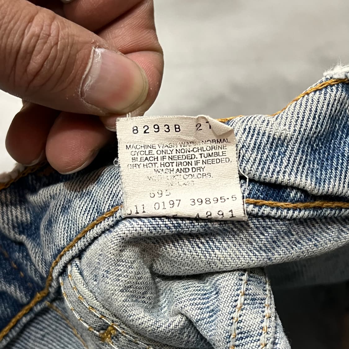  USA 리바이스 505 데님 팬츠 y14833 상품이미지8