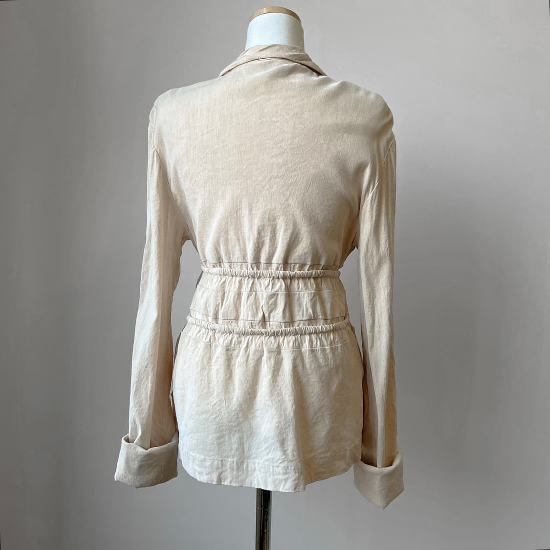 linen ribbon shirt 상품이미지6