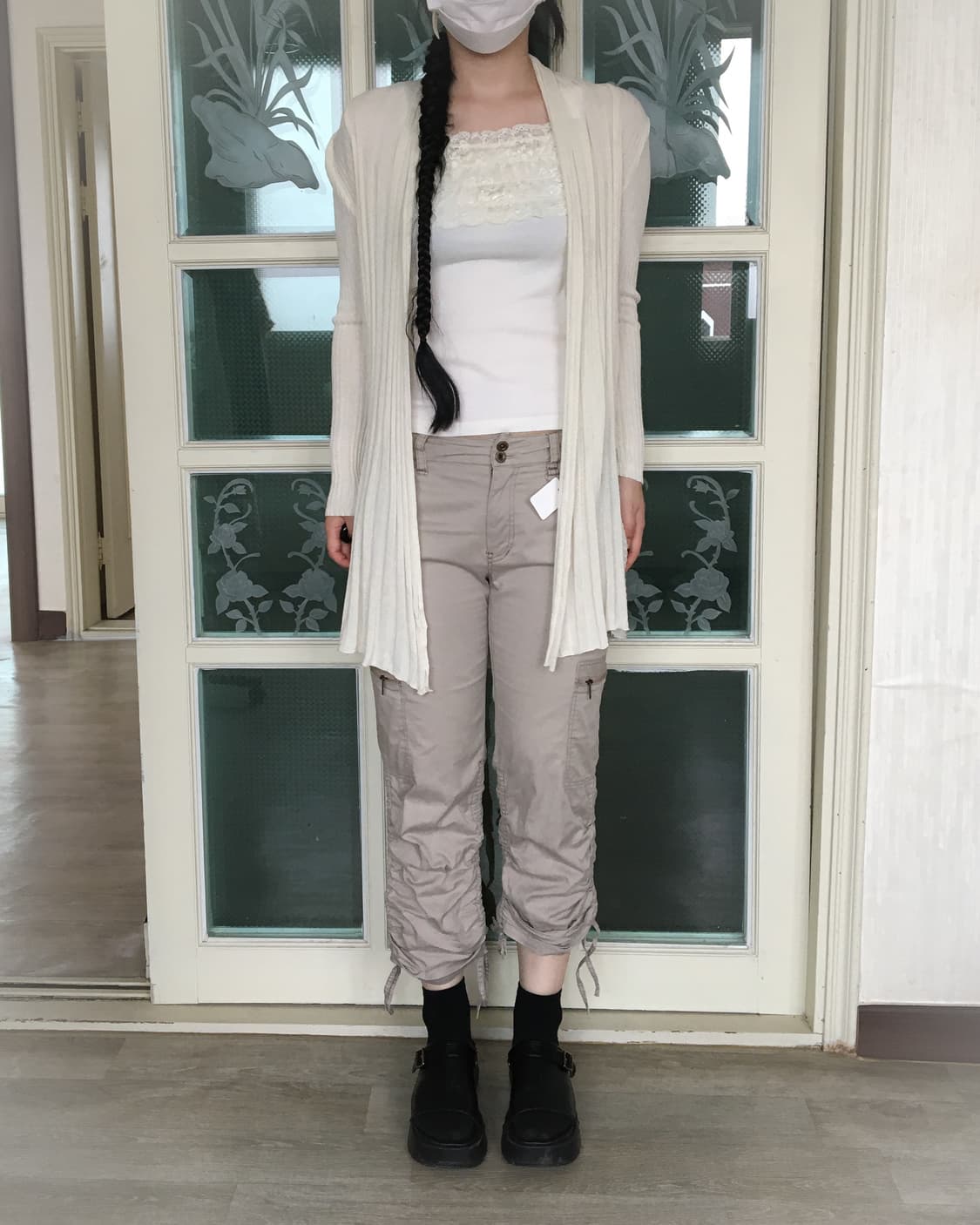 Shirring detail capri pants 상품이미지6